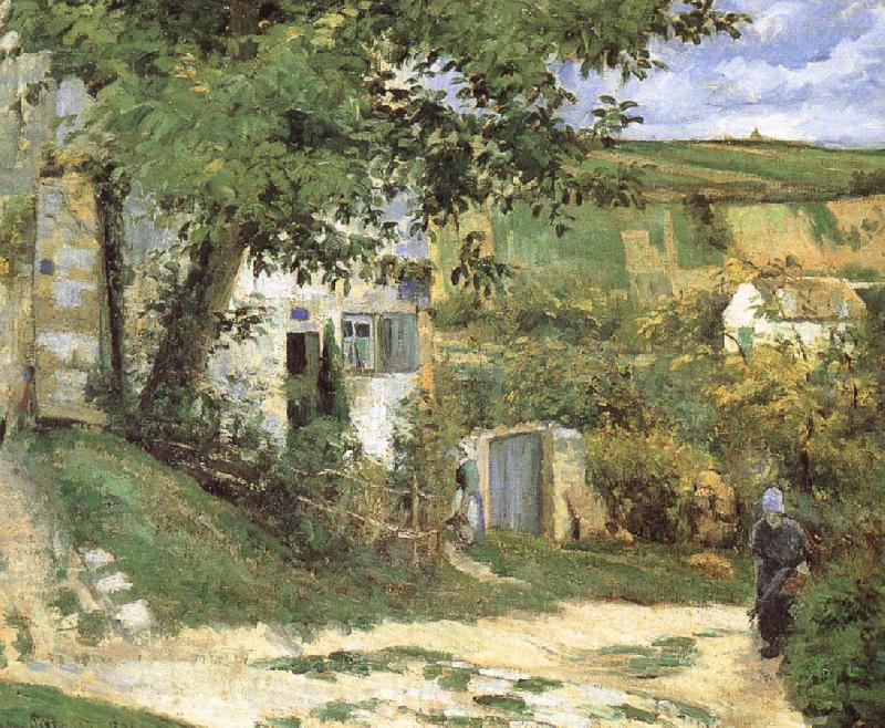 Camille Pissarro Pang Schwarz housing plan Norge oil painting art